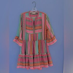 Elan Multicolor Long Sleeve Dress